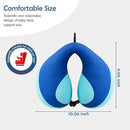 MOOB Neck Pillows for Kids, Traveling Gifts for Toddler & Children Toddler Neck Pillow for Carseat U-Shape Travel Pillow for Kids Dark Blue by TinyTreasures Baby Boutique