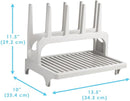 PopYum Seattle Gray Space Saving Drying Rack from 100% Recycled Bottles, countertop for Baby Bottle, Plastic Bags, Cups, Glass, tumblers, Compact by TinyTreasures Baby Boutique