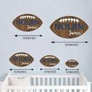 Personalized Football Name Sign, Wooden Name Sign, Football Nursery Decor, Baby Name Sign Wood Sign, Nursery Name Sign for Baby Boys, Football Gift, Kids Room Decor gift/20 by TinyTreasures Baby Boutique