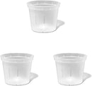 rePotme 5 inch Orchid Pot 3 Pack - Slotted Orchid Pots with Holes for Repotting (Crystal Clear) by GreenHaven Gardens