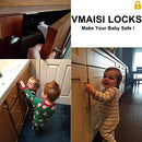 16 Pack Child Safety Magnetic Cabinet Locks - Vmaisi Children Proof Cupboard Baby Locks Latches - Adhesive for Cabinets & Drawers and Screws Fixed for Protection by TinyTreasures Baby Boutique