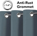 H.VERSAILTEX Blackout Curtains for Bedroom Thermal Insulated Room Darkening Living Room Curtains 72 Inch Long Grommet Privacy Protection Window Curtain Panels/Drapes for Nursery, 2 Panels,Stone Blue by CozyNest Decor