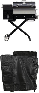 recteq Pellet Grill - Road Warrior 340 + Cover, Portable Electric Pellet Smoker Grill, BBQ, Wood Pellets, Sear, Smoke, and More by GreenHaven Gardens