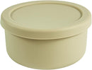 XU&PEIQI Silicone Food Storage Containers & Round Bowls with Lids - Meal Prep Containers for Kitchen Serving, Salad & Lunch - Airtight Microwave/Fridge/Dishwasher Safe BPA-Free 24oz.(Beige) by TinyTreasures Baby Boutique
