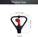 MroMax Butterfly Rotating Sprinkler, 1/2BSPF Thread Plastic Micro Atomizing Nozzle for Garden Irrigation, 5Pcs (Black&Red) by GreenHaven Gardens