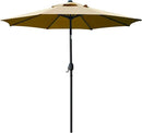 Sunnyglade 9' Patio Umbrella Outdoor Table Umbrella with 8 Sturdy Ribs (Tan) by GreenHaven Gardens