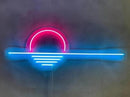 LED Decorative Lights USB Mountains Sunrise Sunset Led Neon Signs Home Decoration Wall Art Holiday Gift Brightness Adjustable 16.5''x9.5'' by CozyNest Decor
