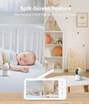 ARENTI Baby Monitor 2 Cameras, Smart Baby Camera with 5-Inch Wireless Display, Super Night Vision, Temperature Sensor, Sound Detection, Auto Motion Tracking, 2-Way Audio, VOX Mode(B2 Set) by TinyTreasures Baby Boutique