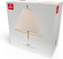 GLOBE Electric 61000060 60" Floor Lamp, Matte Brass Finish, Beige Linen Shade, Heavy Weighted Base, Rotary Switch on Shade, Modern Standing Light for Living Room, Home Office Accessories by CozyNest Decor