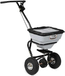 Titan Attachments 70 LB Professional Fertilizer Push Broadcast Spreader, Spreads 10 to 12 FT, Lawn Care and Ice Melter, Yard Tool by GreenHaven Gardens