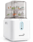 GROWNSY 3 Layers Large Capacity Bottle Sterilizer and Dryer, 45% Faster Electric Steam Sterilization, Universal Bottle Sterilizer for Baby Bottles, Breast Pump Parts, Glass & Plastic, Compact Design by TinyTreasures Baby Boutique