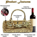 Cheetah Wine Clutch by TinyTreasures Baby Boutique