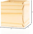 Wood Planter Box, 5 Inch Square, Rose Wood, Plastic Liner, Garden Centerpiece Display, Wedding Flowers Holder, Home and Venue Decor (5x5 Set of 4, Rose Wood) by GreenHaven Gardens