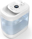 Homvana Humidifiers for Bedroom, 5L Super Easy to Clean Top Fill Auto Adapt Cool Mist Humidifier for Bedroom Plants Baby Kids for Home (Never Leaking Design), Quiet 40H Runtime, Essential Oil Diffuser by TinyTreasures Baby Boutique