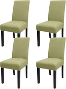 JQinHome Sage Green Chair Covers for Dining Room Set of 4, High Stretch Removable Washable Parsons Chair Slipcover for Home Party Hotel Wedding Ceremony (4PCS,Sage Green) by CozyNest Decor