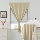 Self Adhesive Portable Blackout Curtains for Bedroom Easy to Install Window Thermal Lnsulated Kitchen Room Darkening Small Window Curtains, Cortinas Para Cuarto, 59"W X 84"L, Beige, 1 Panel by TinyTreasures Baby Boutique