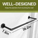 Plant Hanger Indoor Hanging Planters for Indoor Plants Hanging Plant Holder Black Metal Rod(Pot/Chain/Plant not Included by GreenHaven Gardens