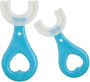 2 Pcs U-Shaped Kids Toothbrush, Premium Soft Manual Training Toothbrush for Kids 2-6 Years Old. (Blue) by TinyTreasures Baby Boutique