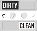 KitchenTour Dishwasher Magnet Clean Dirty Sign, Upgrade Super Strong Clean Dirty Magnet for Dishwasher, Large Text Easy to Read Non-Scratch Magnetic Indicator Kitchen Decor, Silver by TinyTreasures Baby Boutique