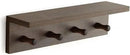 Entrance Coat Rack ，Coat Hooks, Wall-Mounted Wooden Hook Rack, Wall-Mounted Shelves are Very Suitable (Walnut Colored Finish-1) by CozyNest Decor