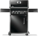 Napoleon Rogue 425 Natural Gas Grill with Range Side Burner, Black, 3 Stainless Steel Main Burners, Durable Outdoor Cooking by GreenHaven Gardens