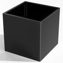 Tall Metal Cube Planter for Outdoor Plants 20" L x 20" W x 20" H, Heavy Duty Steel Rectangular Planter Box with Removable Insert Shelf, Modern Décor for Outside, Indoor, Garden (Black) by CozyNest Decor