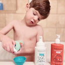 Dabble & Dollop Strawberry + Vanilla Body Wash & Shampoo – 3-in-1 Natural Bubble Bath for Kids, Made in USA, No Parabens or Sulfates, Vegan, Gluten-Free, Tear-Free (2-Pack) by TinyTreasures Baby Boutique