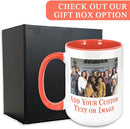 Personalized Coffee Mug, Custom Photo Text 15 Oz Ceramic Mug, Customized Picture Name Tea Cup, Unique Gift Idea, Taza Cafe Personalizadas Fotos, Cute Custom Gifts Mom Women Men, Mother's Day, Orange by TinyTreasures Baby Boutique
