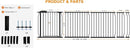 HOOEN 30" Tall Extra Wide Baby Gates for Doorways Stairs 86 to 105 Inch Large Long Pressure Mounted Dog Gates for The House Metal Tension Indoor Child Safety Gates for Kids or Pets by TinyTreasures Baby Boutique