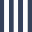 Arden Indoor/Outdoor Seat or Rocking Chair Cushion, 19 x 18, Water Repellent, Rain Proof, Fade Resistant Cushion for Rocking or Dining Chairs Sapphire Blue Cabana Stripe by GreenHaven Gardens