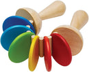 PlanToys Wooden Clatter Toy Percussion Musical Instrument (6413) | Sustainably Made from Rubberwood and Non-Toxic Paints and Dyes by TinyTreasures Baby Boutique
