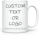 Custom Photo & Text Mug Add Personalized Text, Upload Your Image Personalized 11.5oz Mug Choose From Various Designs The Suitable Gift for Parents (C01 TEXT) by TinyTreasures Baby Boutique