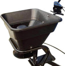 Field Tuff 12V 80 Pound Capacity Grass Seed Fertilizer Spreader with Hitch Mount Receiver and Rain Protector for ATV, UTV, or Utility Tractor by GreenHaven Gardens