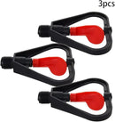 MroMax Butterfly Rotating Sprinkler, 1/2BSPF Thread Plastic Micro Atomizing Nozzle for Garden Irrigation, 3Pcs (Black&Red) by GreenHaven Gardens