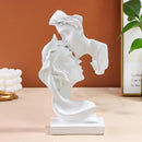 Large Couples Kiss Sculpture,Abstract Art Couple Sculpture Home Furnishing Resin Statue Decoration Romantic Statue Used for Home Decoration, Wedding, Gift by CozyNest Decor