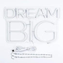 Dream-Big Neon Sign For Wall Decor In Bedroom or Bar,Dream Led Neon Sign For Birthday Gifts,Festivals Decoration,Party Sign Hang on Wall 15 * 9.8inches by GreenHaven Gardens