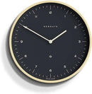 NEWGATE® Mr Clarke Wall Clock | Large Scandi Inspired Plywood Clock | 16 inch | Pale Wood case with Dark Grey dial | Modern Minimalist Design for Kitchen, Living Room or Office by CozyNest Decor