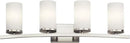 KICHLER Crosby 31" 4 Light Vanity Light Satin Etched Cased Opal Brushed Nickel by CozyNest Decor