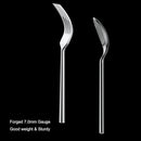 Alata Potter 65-Piece Forged Silverware Set, Service for 12 – Premium Stainless Steel Flatware Set, Modern Design with Satin Finish, Ideal for Home, Kitchen, Party, Camping by CozyNest Decor