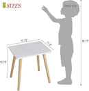 AWASEN Side Table, Small End Accent Table for Living Room Bedroom Office Small Spaces, Modern White Side Table Nightstand with Solid Wood, Easy Assembly, (White) by CozyNest Decor