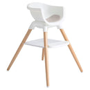 Joie Chai Multi-Mode Highchair - European Beech Wood, Convertible, 9+ Modes, Birth up to 60 lb. (Walnut) by TinyTreasures Baby Boutique