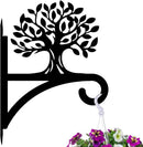 peacoblue Iron Plant Hangers Hooks for Outdoor Indoor Hanging Plants Flower Fern Pots Lantern Bird Feeder,12"x16" Weather Resistant Metal Wall Holder for Porch Garden Farmhouse(Tree of Life) by GreenHaven Gardens