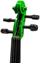 SKY Full Size VN202 Wood Green Violin Beautiful Color with Brazilwood Bow and Lightweight Case by TinyTreasures Baby Boutique