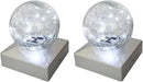 Solar Post Cap Lights Deck Fence 4x4 Outdoor Lighting for Garden, Patio (Cool White, 2 Pack) by GreenHaven Gardens