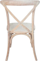 EMMA + OLIVER Lime Wash X-Back Chair by CozyNest Decor