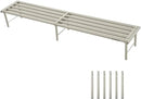 Metal Plant Stand, Rust-proof Aluminum Flower Pot Stand, Plants Display Stands Decoration Racks for Living Room Balconies and Gardens (120 White) by GreenHaven Gardens