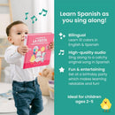 Binibi Spanish Musical Book Colors at The Birthday Party | Spanish Learning for Kids | Bilingual Children's Book | Bilingual Book for Babies & Toddlers 1-3 | Libro en español para bebés by TinyTreasures Baby Boutique