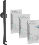 Disposable Toilet Brush with Replaceable Heads, Wall-Mounted Holder, Hygienic Bathroom Cleaning Tool (Dark Grey Toilet Brush + 18 Refills) by CozyNest Decor