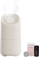 Canopy Portable Misting Humidifier - Cordless 11 HR Run Time, 500 mL, TSA Approved Travel Humidifier - Alleviate Symptoms of Allergies, Flu, Cold, Dry Skin - Includes Aroma & Adapter - Cream by TinyTreasures Baby Boutique