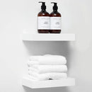 Homeforia White Floating Shelf 12 inch, High End Solid Real Wood Small 12inch Floating Shelves for Wall Mounted, White Wooden 12 in Floating Shelves, Heavy Duty Bracket, 12 X 6.5 X 1.75 inch, Set of 2 by CozyNest Decor